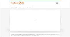 Desktop Screenshot of freelanceqanda.com