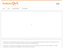 Tablet Screenshot of freelanceqanda.com